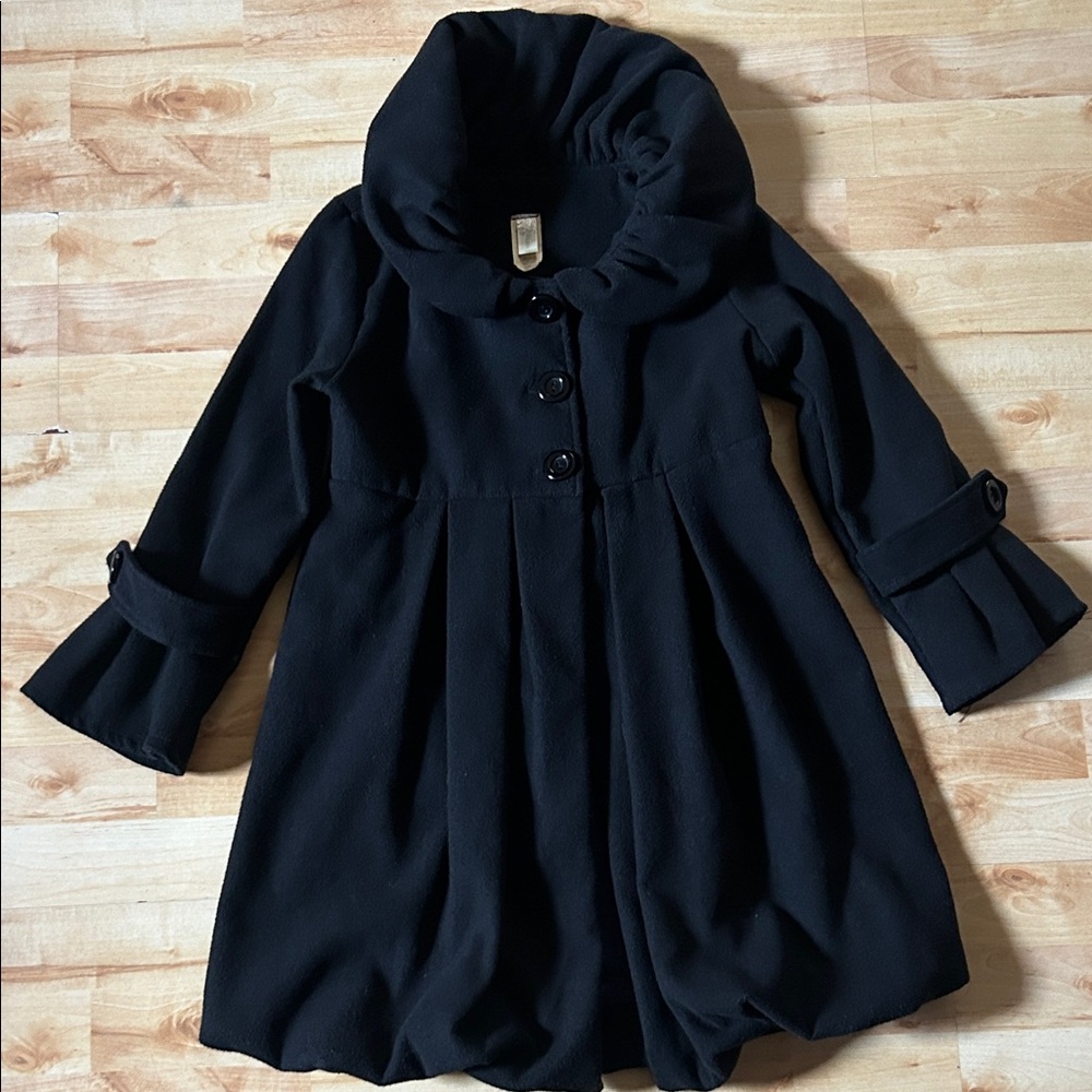 Just Kids Stylish Black Coat Size 12